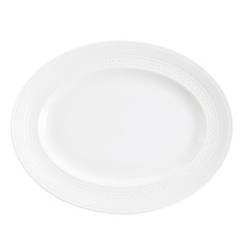 Wedgwood Fuente Oval 35 cm Porcelana Fina Colección Intaglio Apta Lavavajillas Microondas